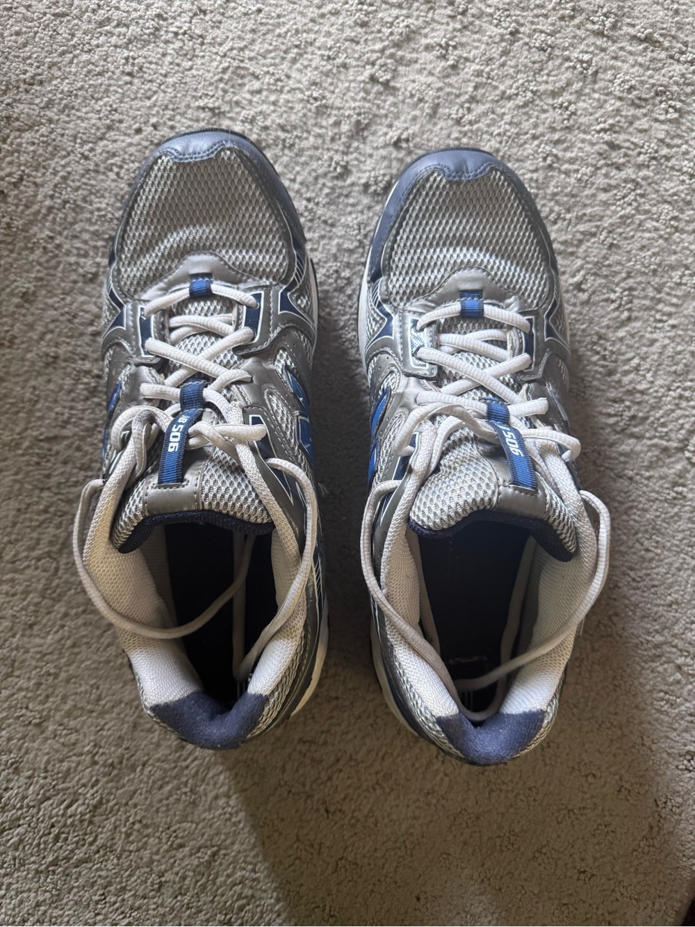 LUC sz 10.5 new balance 506Men's cross training - Gray & Blue